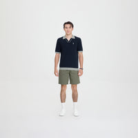 U.S. Polo Assn. Men’s Regular Fit Interlock Polo Shirt เสื้อโปโล สี Navy